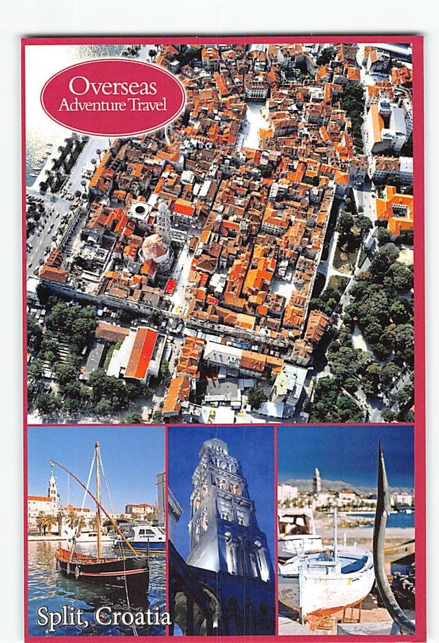 Postcard Overseas Adventure Travel Split Croatia