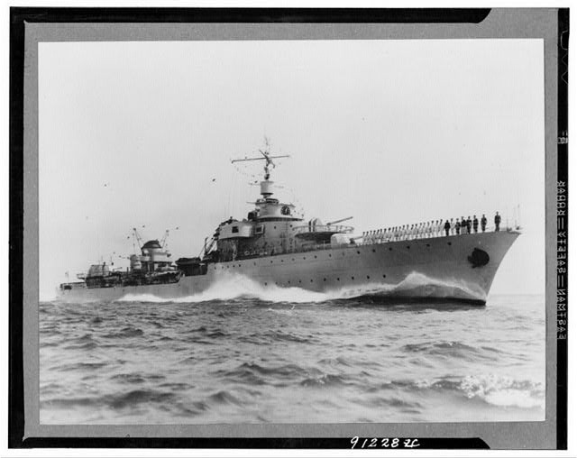 Photo:German Battleship at Sea 1930s Warship Naval Photograph
