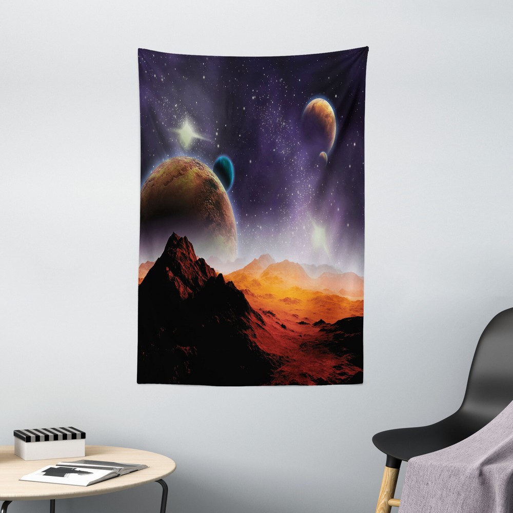 Nebula Tapestry Solar Sky Orbit Comet Print Wall Hanging Decor