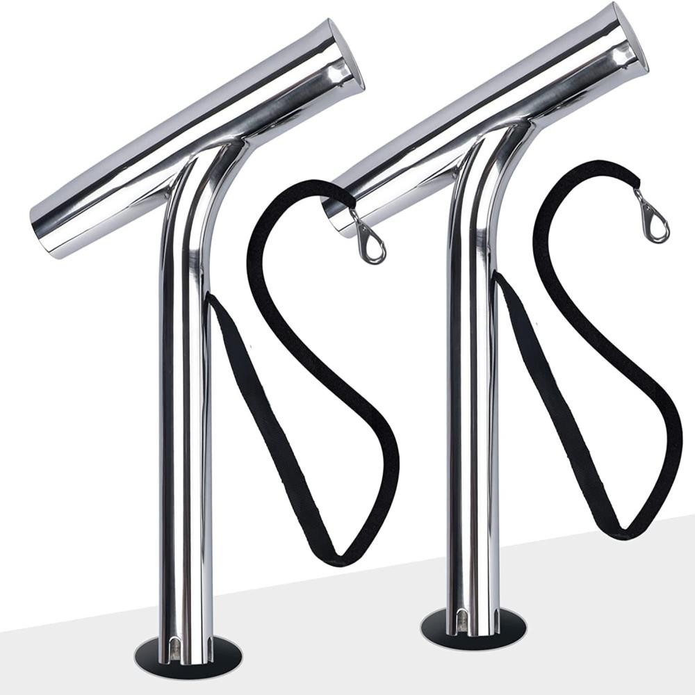 Stainless Steel Fishing Rod Holder Outrigger for Boats Yachts 2-Pack