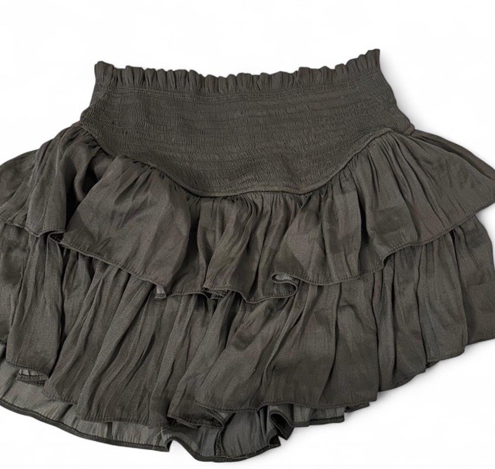 Musters seeds Women Small Ruffle Skirt High Waisted