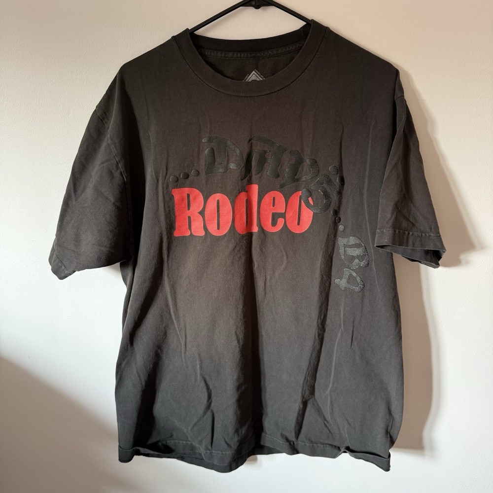 Travis Scott x Sp5der Cactus Jack Days Before Rodeo Black T-shirt Size Large