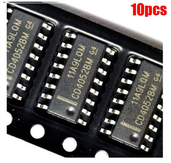 10Pcs Multiplexers-Demultiplexer SOP16 CD4052BM CD4052 CD4052 Ic New ti