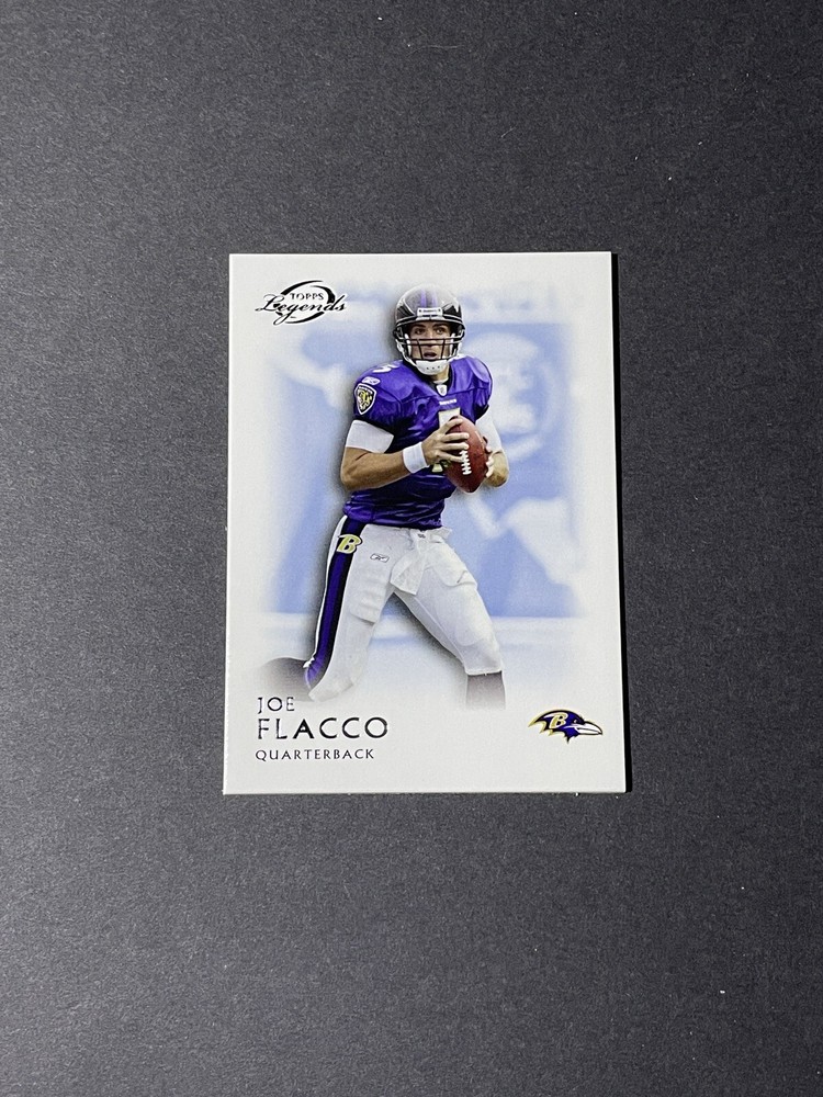 2011 Topps Gridiron Legends Joe Flacco Blue Parallel Card #114 Baltimore Ravens