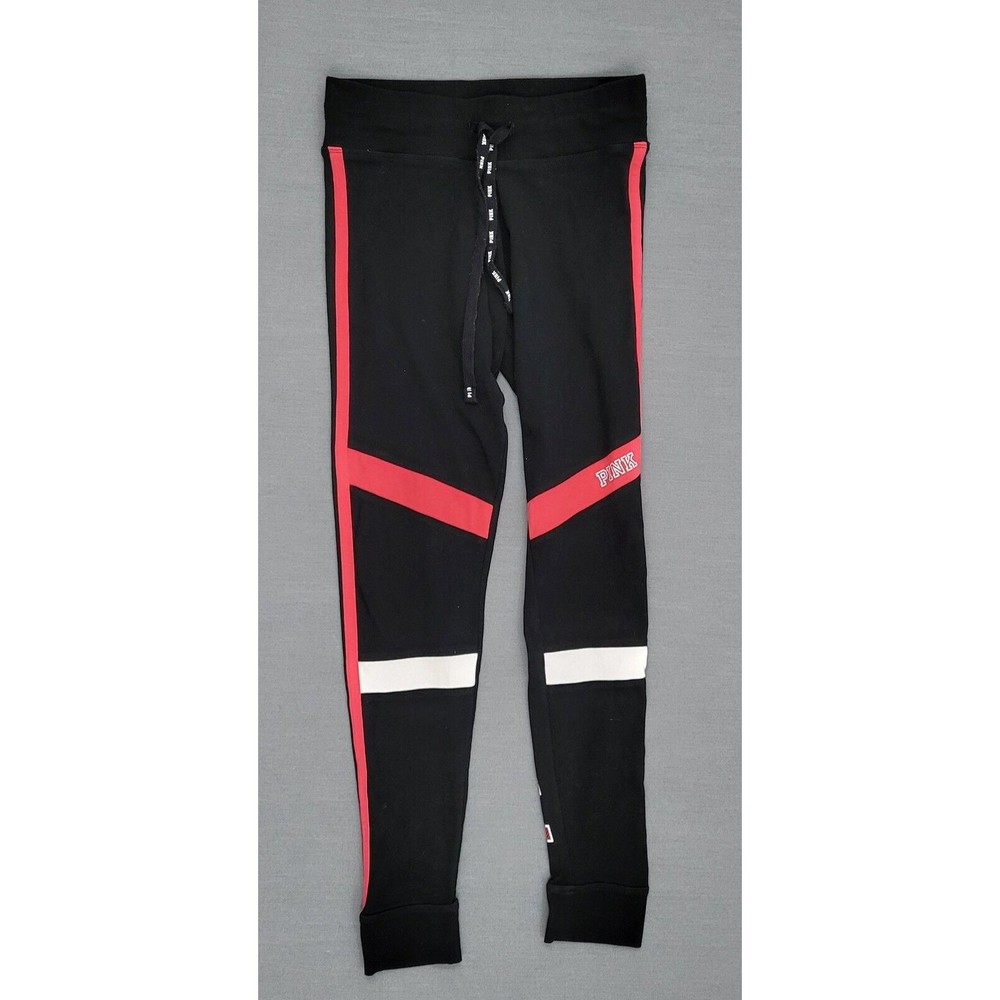 Victorias Secret Pink Legging Womens S Yoga Mid Rise Stretch Pull On Black