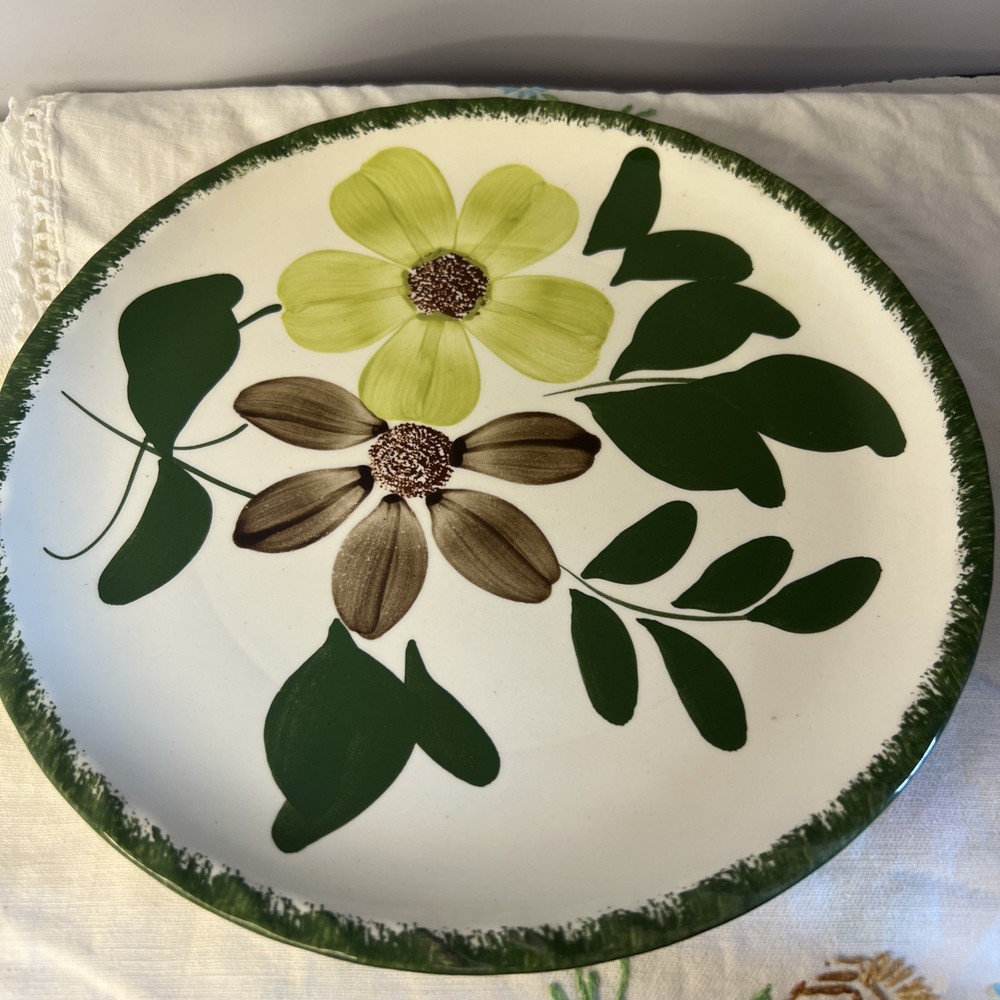 Blue Ridge Southern Potteries Green Briar Luncheon Plate 9 3/8