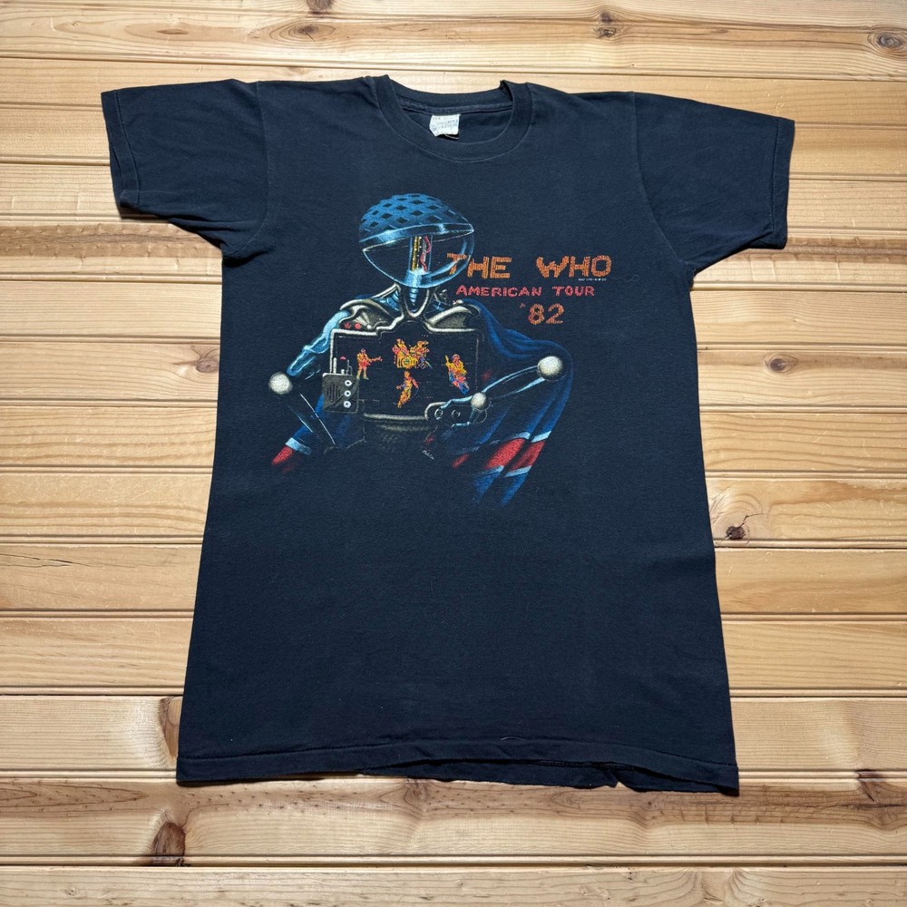 Vintage 80s 1982 The Who American Tour Music Concert Souvenir T-Shirt USA Medium