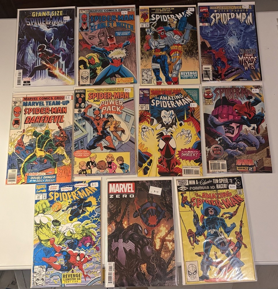 The Amazing Spider-Man Comic Books Lot Of 11 Marvel Comics
