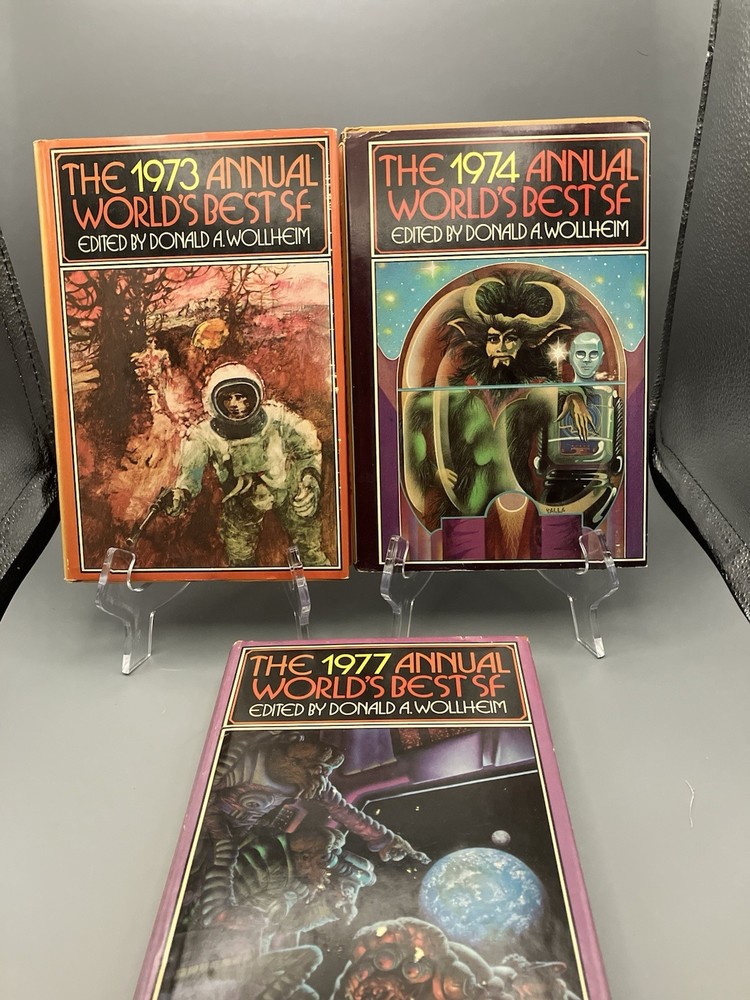 The 1973, 1974, & 1977 Annual World’s Best SF Books Lot Of 3 Book Club Editions