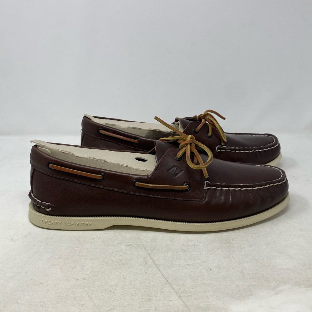 Sperry Men’s Authentic Original 2-Eye Boat Shoe Dark Brown, Size 14