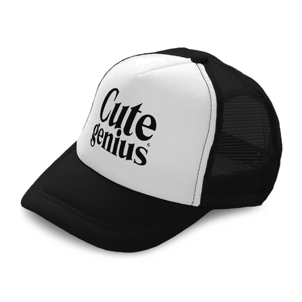 Kids Trucker Hat Cute Genius Polyester Boys Caps & Girls Caps Adjustable