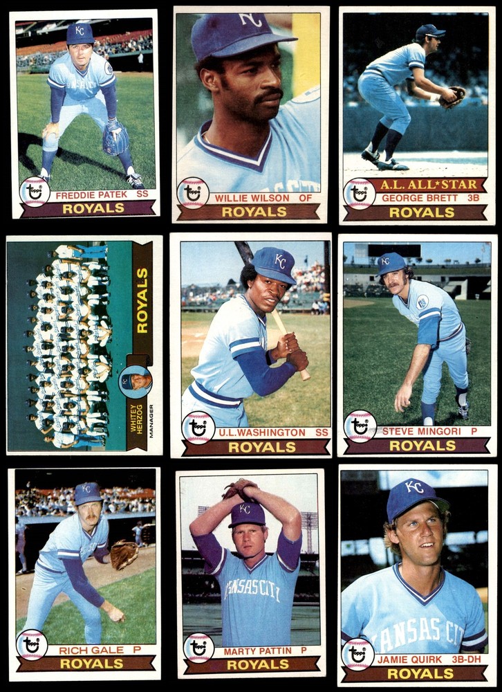 1979 Topps Kansas City Royals Team Set 4.5 - VG/EX+ 7290646