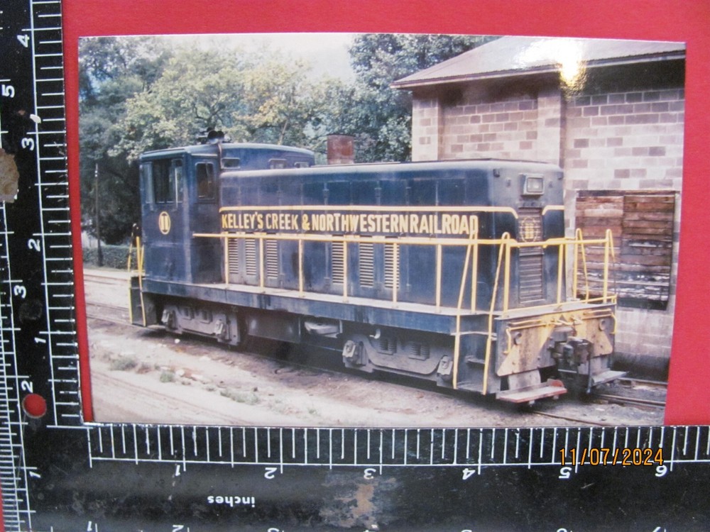 Kelley's Creek & Northwestern Railroad Diesel Locomotive #11 Orig Color Photo Wv