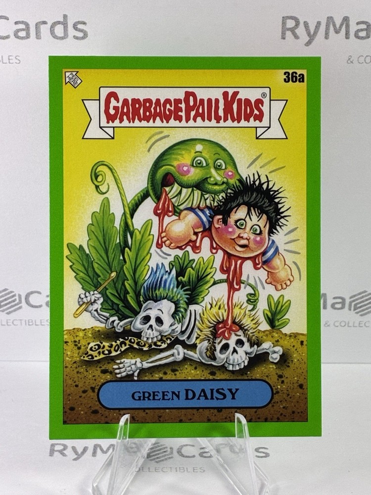 Green Daisy 2024 Topps Garbage Pail Kids Green Day #36a Booger Green GPK