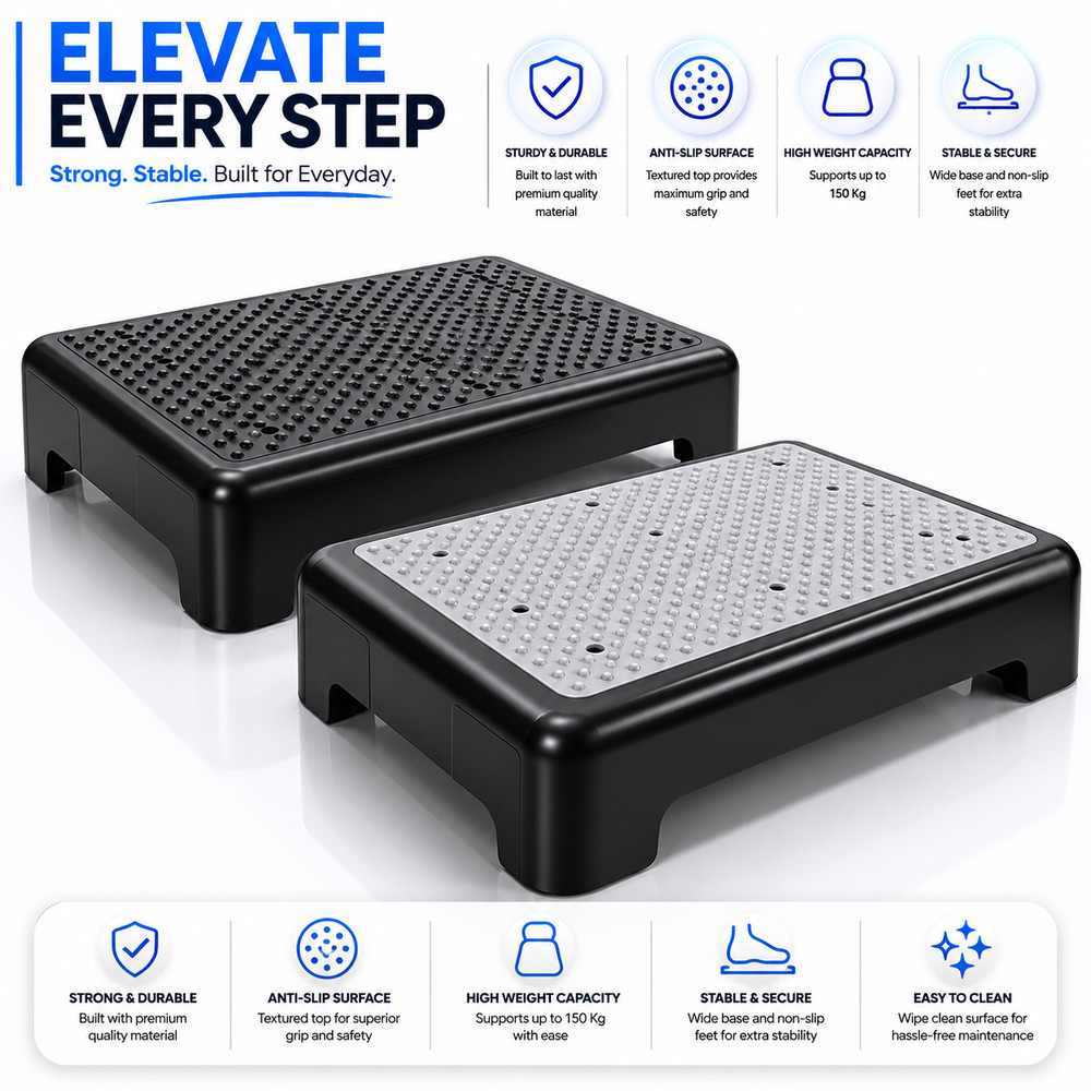 Heavy Duty Half Step Stool Large Anti Slip Elderly Mobility Aid Outdoor / Indoor