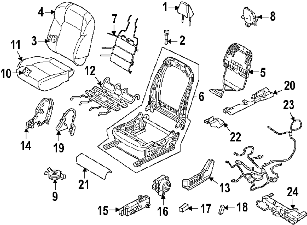 Genuine Nissan Cushion Cover 87370-7KE1A