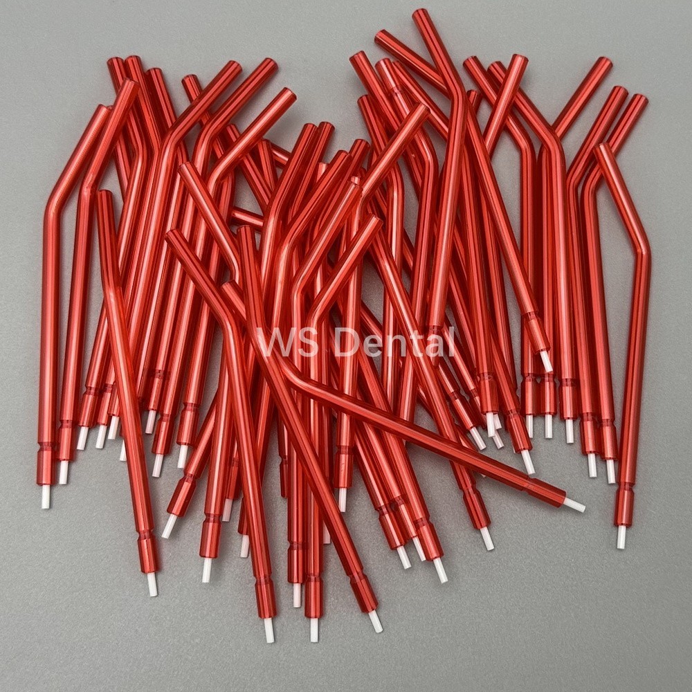 250Pcs Dental 3-Way Air Water Syringe Disposable Spray Tips Triple Nozzles Tubes