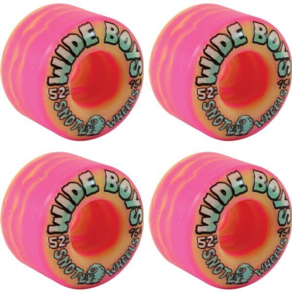 Snot Wheel Co Wide Boys 52mm 95a Skateboard Wheels 4-Pack