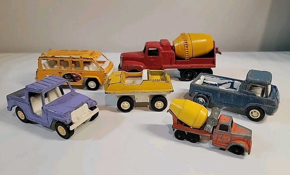 Vintage LOT of 6 TootsieToy Trucks
