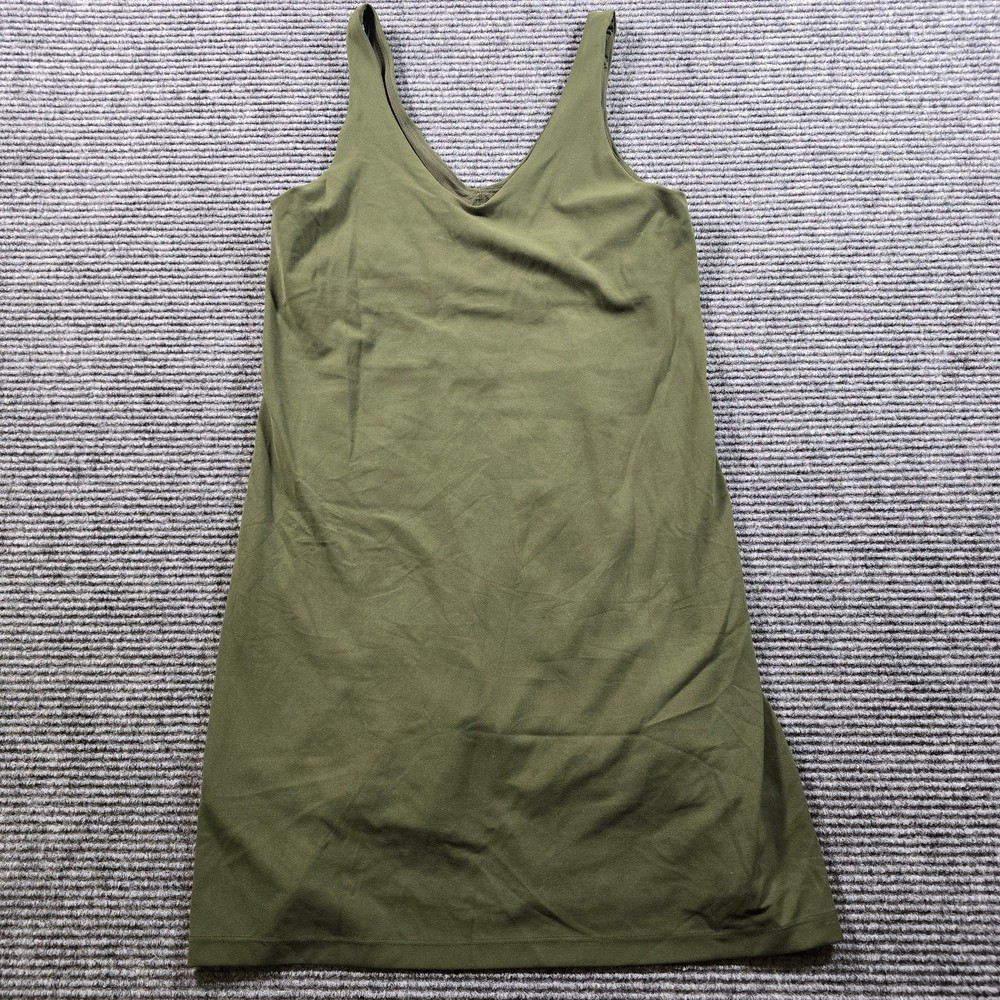 Athleta Dress Women's M Green Athletic Built-In Shorts Stretch
