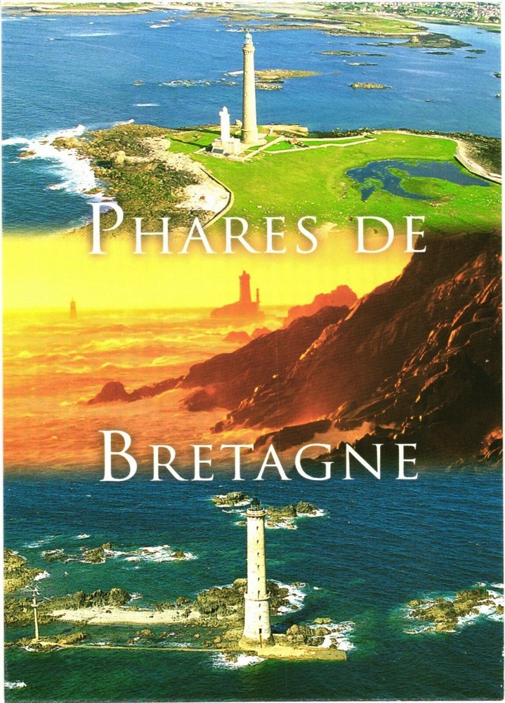 Île Vierge And La Vieille Lighthouse, Lighthouses of Brittany, France Postcard