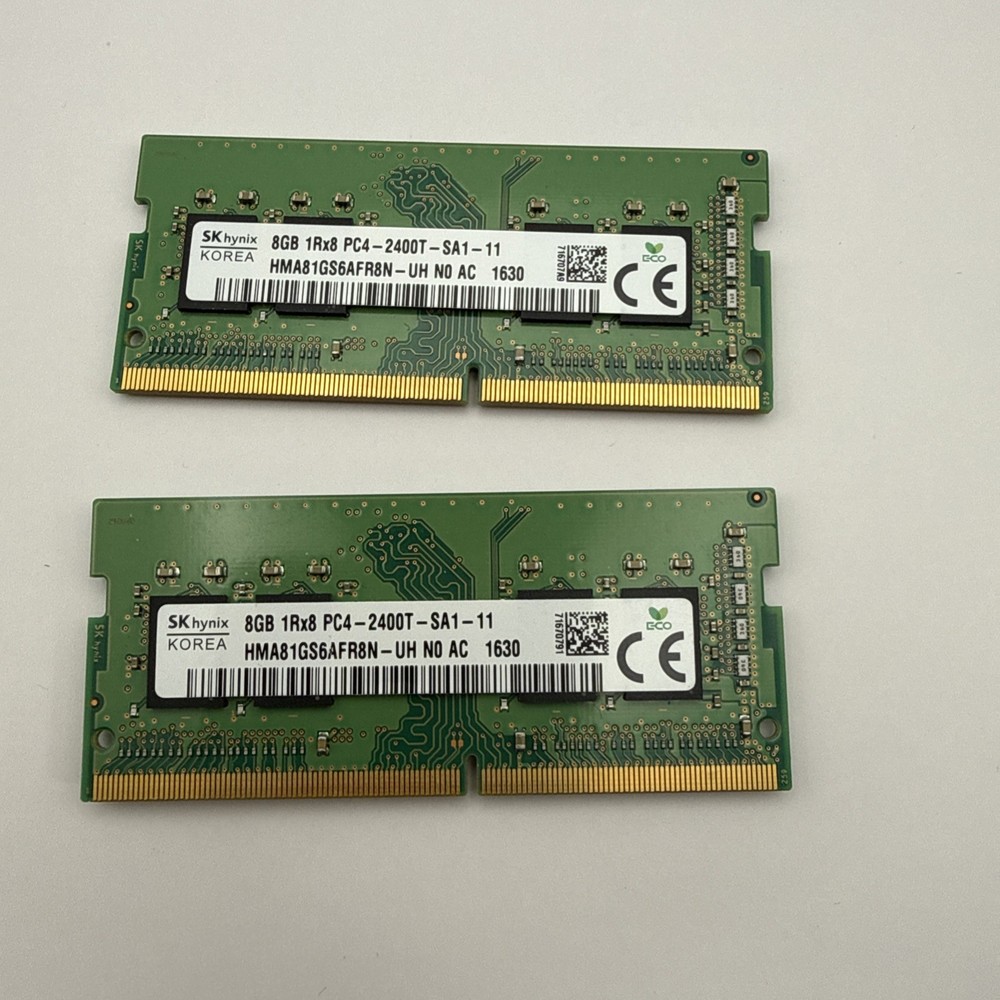 SK hynix 16GB DDR4 SO-DIMM PC4-2400T Laptop RAM 260-Pin 2x8GB HMA81GS6AFR8N-UH