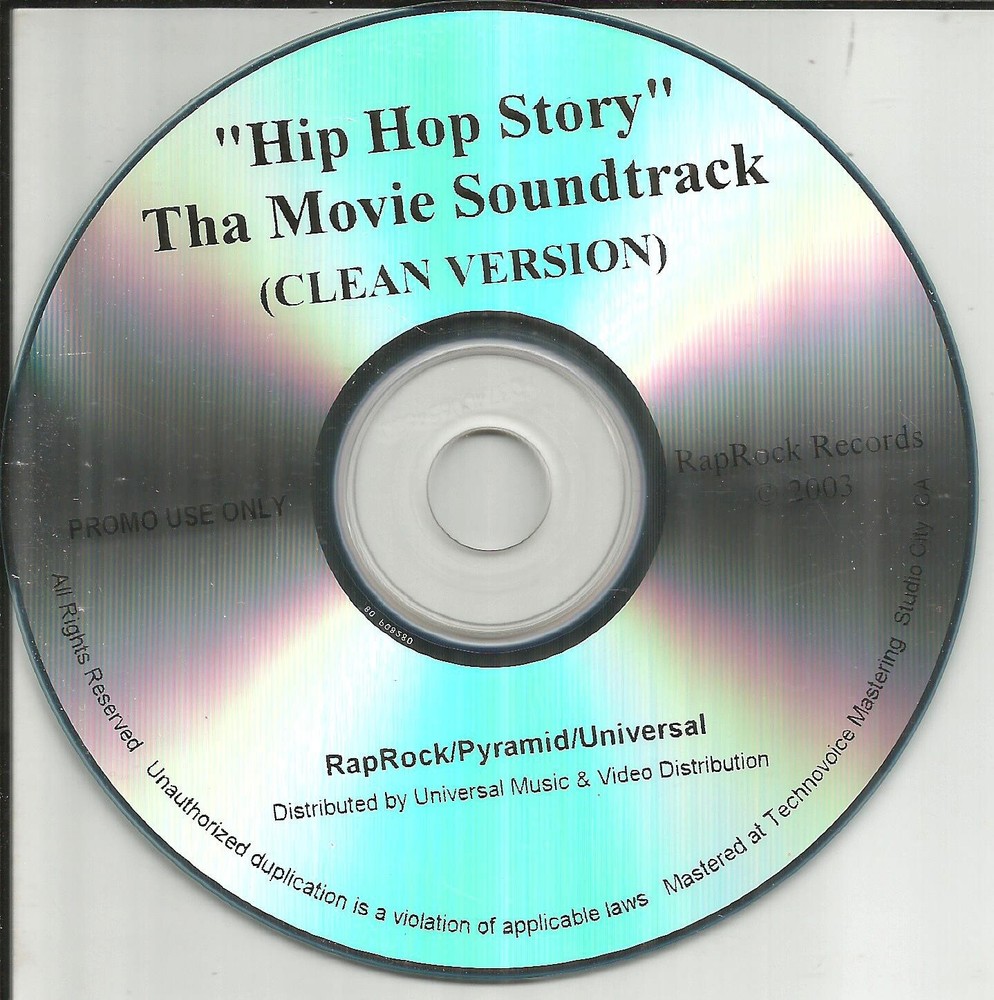 HIP HOP STORY RARE CLEAN PROMO CD w/ 2 PAC Bone Thugs N Harmony KRS ONE Dmx 2pac