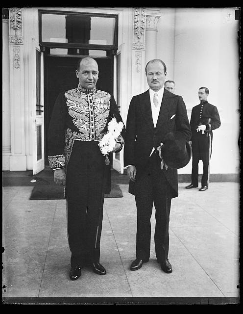 Photo:Washington D.C. White House Visitors 1931 Diplomatic Guests Uniforms