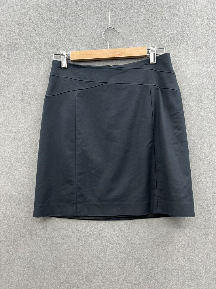 Banana Republic Skirt Women’s 4 Black Short Stretch Lined Back Zip