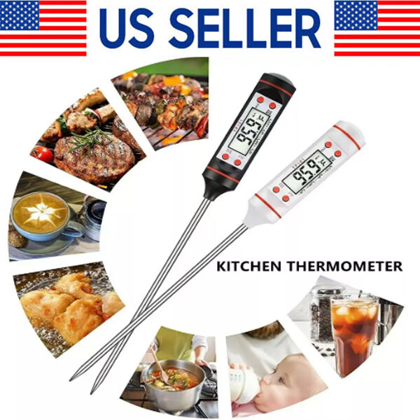 Instant Read Digital Meat Thermometer BBQ Grill Smoker For Kitchen Food Cooking