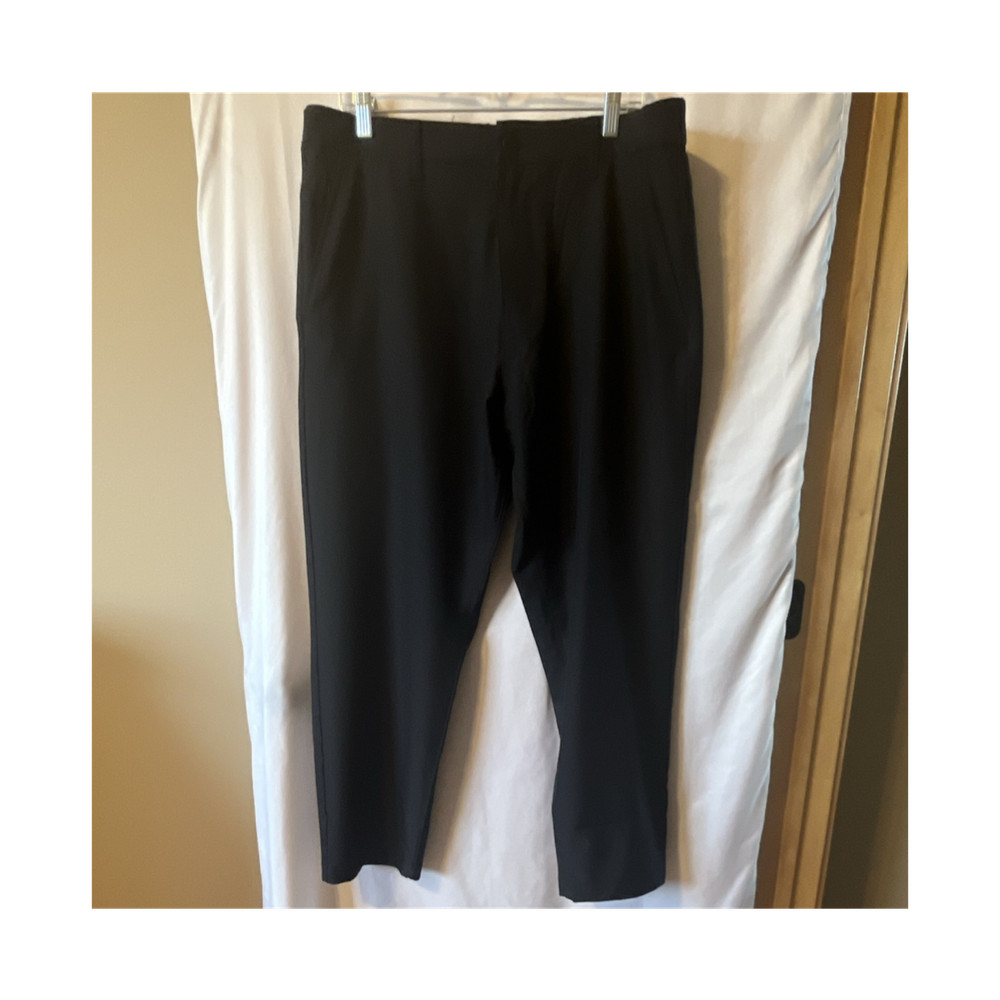 Marc New York Andrew Marc Men's Black Casual Polyester Straight Casual Pants 36