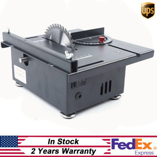 Mini Electric Table Saw with Circular Blade for Woodworking Cuts