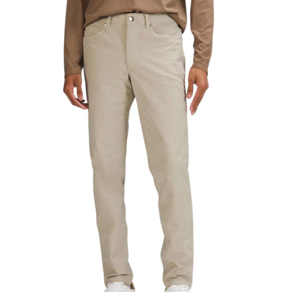 LULULEMON ABC SLIM FIT PANTS Utilitech Canvas Khaki SLIM TAPERED M5ABNS sz 32x31