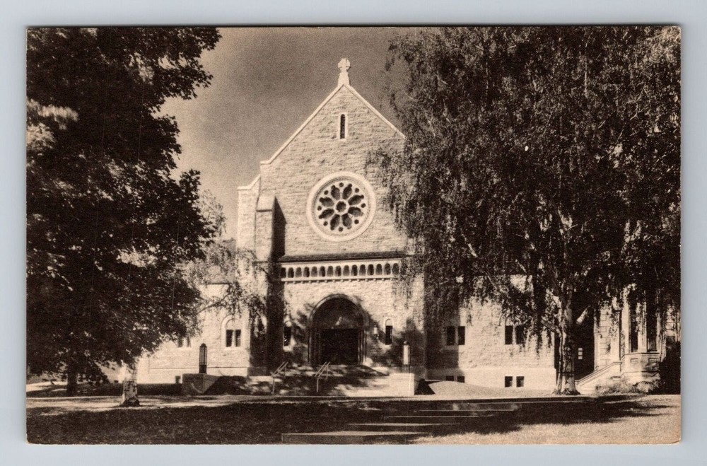 Atchison KS-Kansas, Chapel, Mount St Scholastica College, Vintage Postcard