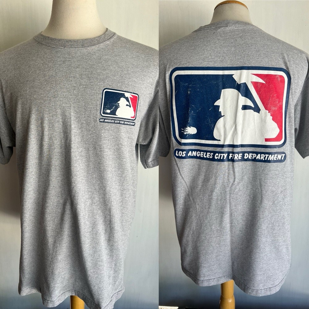 LOS ANGELES CITY FIRE DEPARTMENT MLB Baseball Logo SUPER RARE!! T-Shirt Size XL
