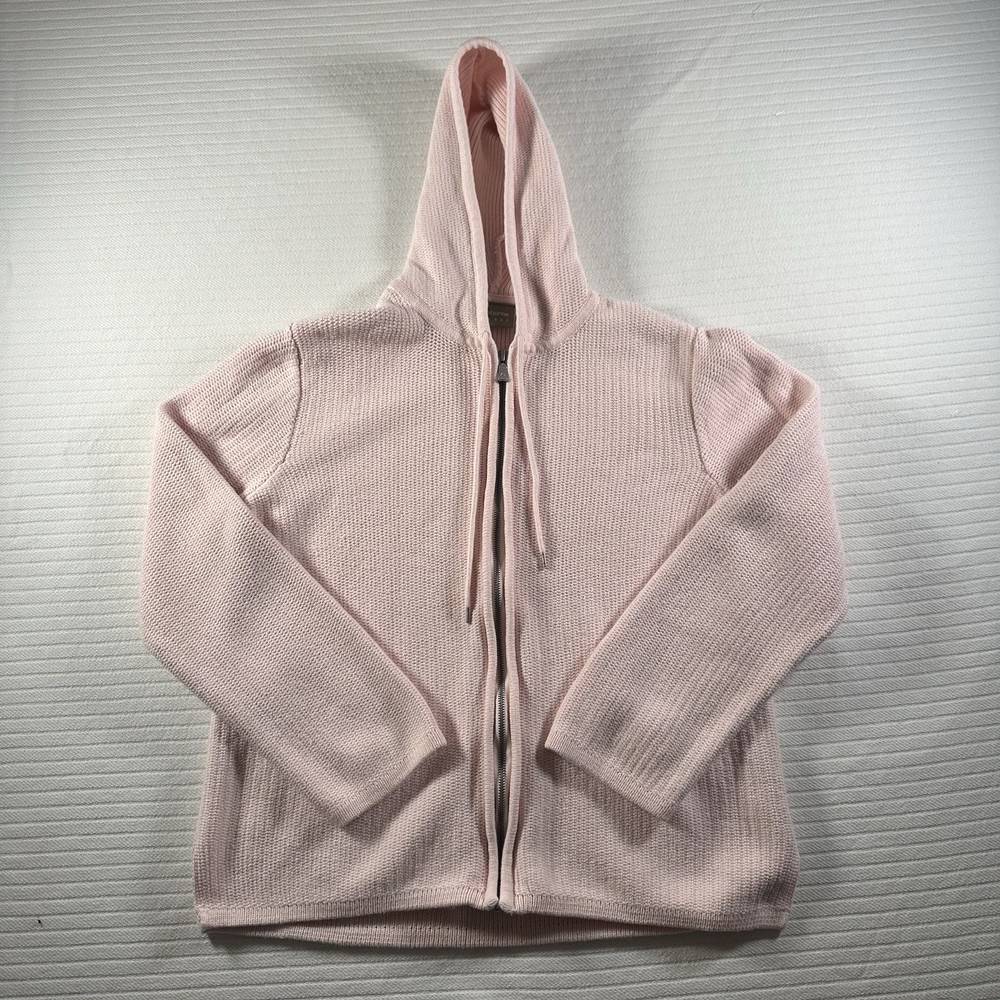 Liz Claiborne Women’s Large Pink Knit Zip Up Hoodie