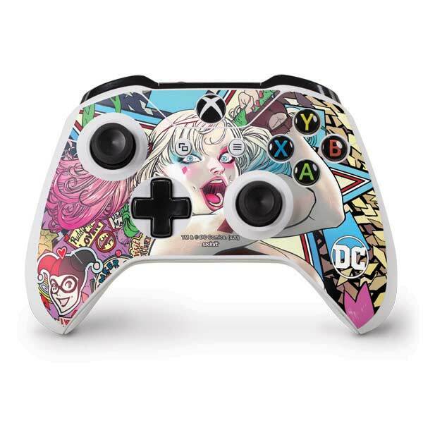 DC Comics Harley Quinn Xbox One S Controller Skin - Colorful Harley Quinn