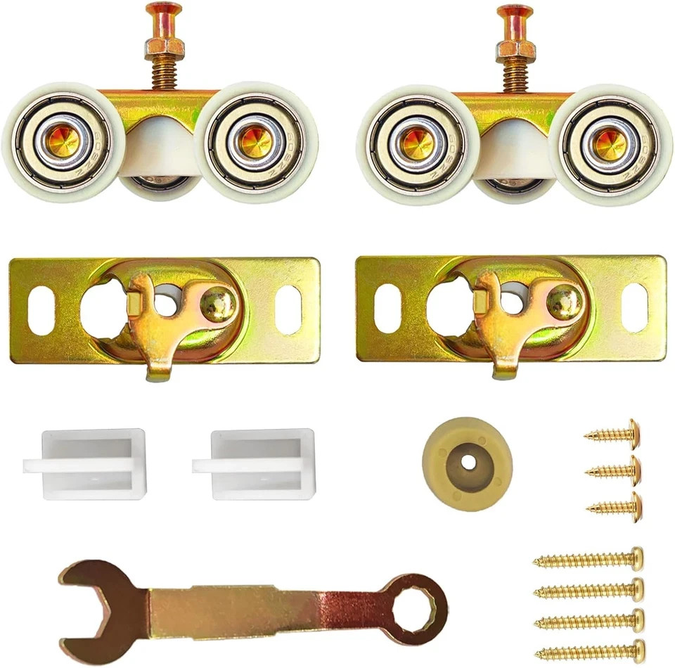 2 Pack Pocket Door Frame Roller Sliding Top Hanger Wheels  