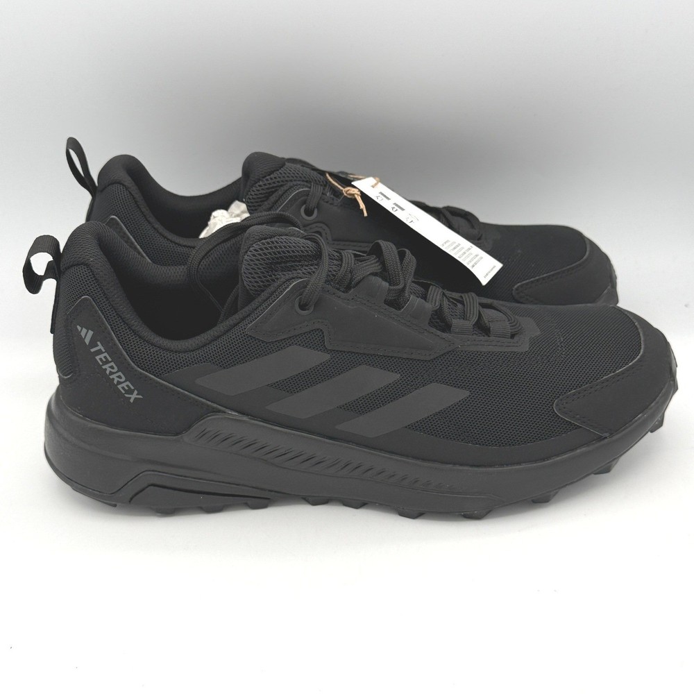 Adidas Terrex Anylander Hiking Shoes Men 8 Black Trail Sneakers ID3464