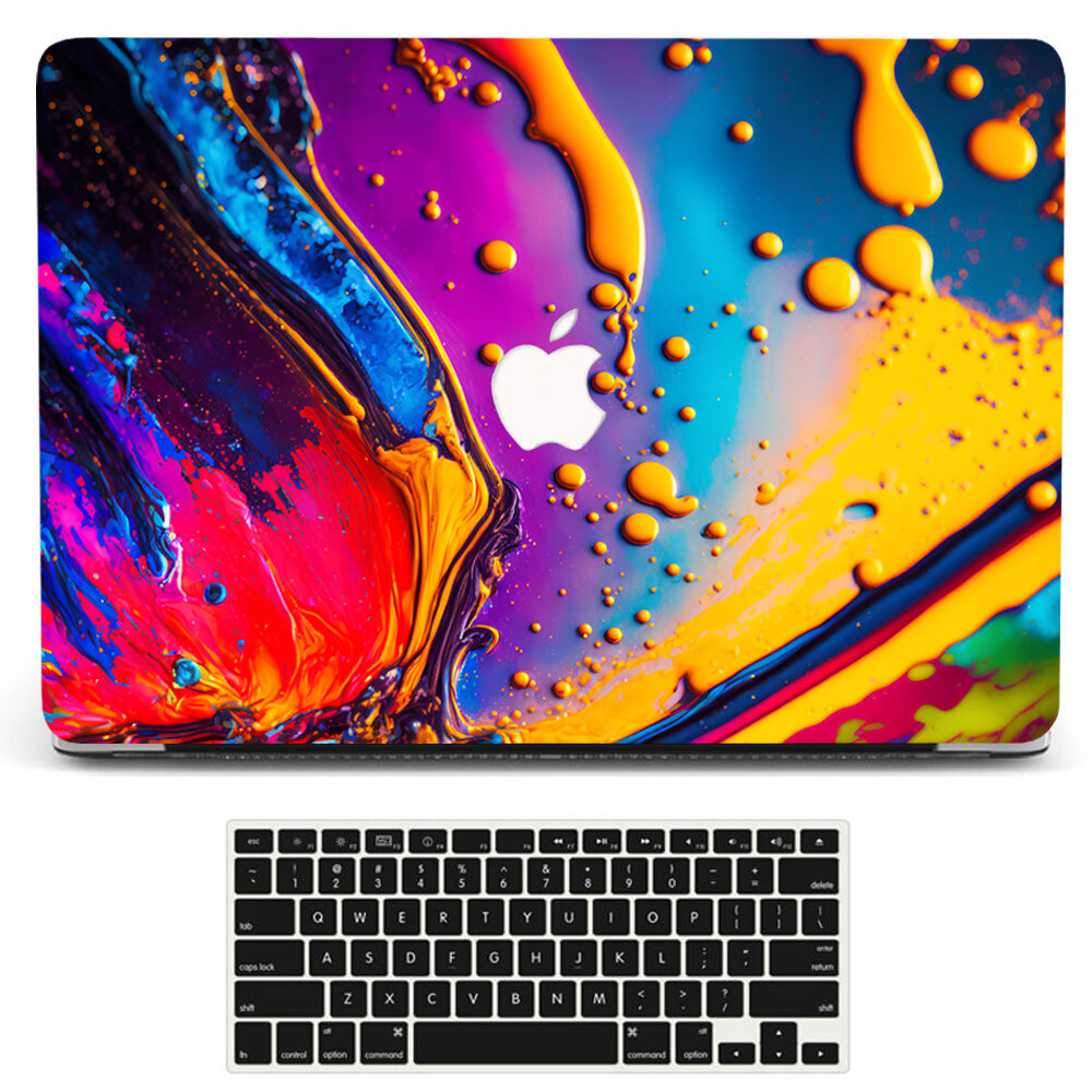 Abstract Color Liquid Marble Macbook Case for M4 Pro Air 11 12 13 14 15 16 inch-image