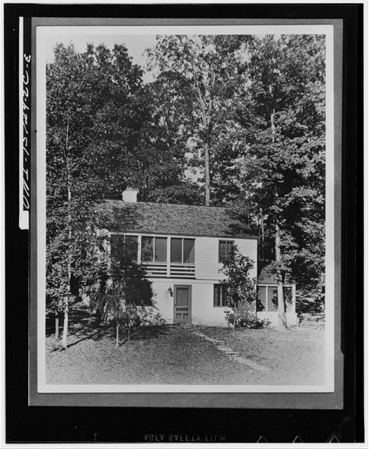 Photo:1940s Two-Story House in Woods Suburban Home