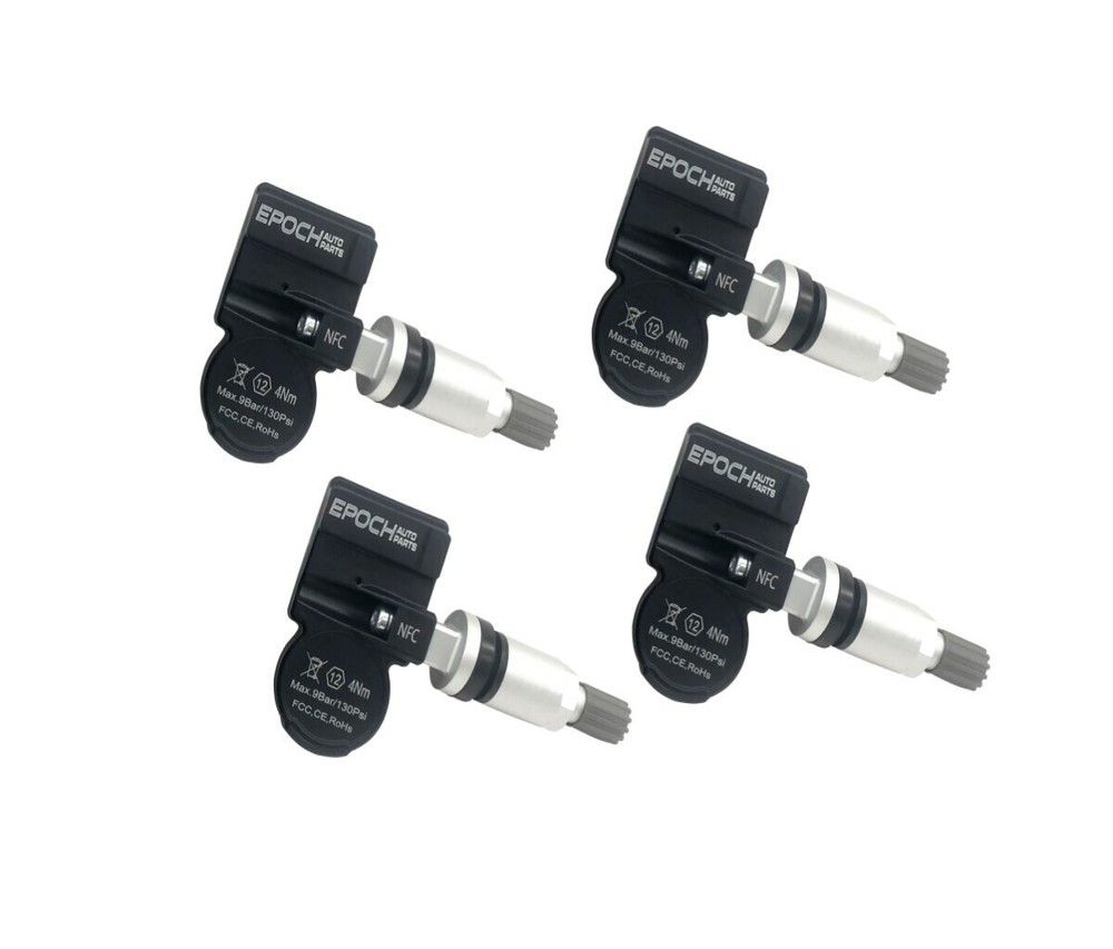 Set 4 TPMS Tire Pressure Sensors 315Mhz Metal fits 05-07 Mitsubishi Raider