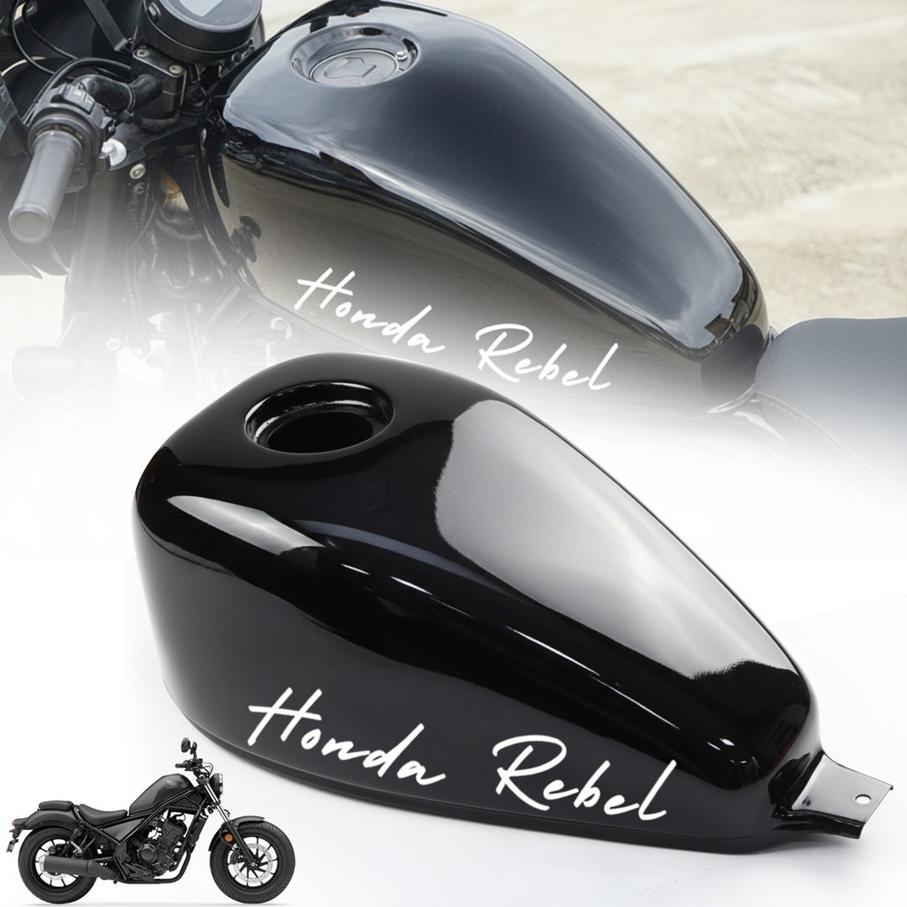 BLACK MOTORCYCLE FUEL TANK COVER STICKER FOR HONDA REBEL CMX 300 500 2017-25