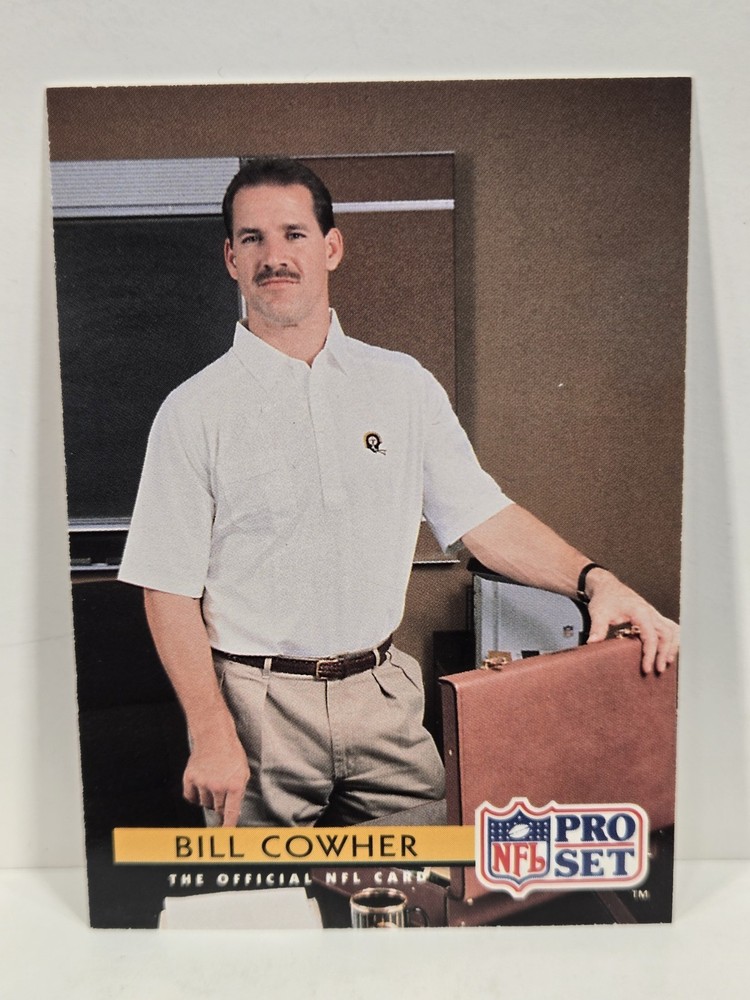 1992 BILL COWHER Pro Set Rookie Card RC Coach Pittsburgh Steelers