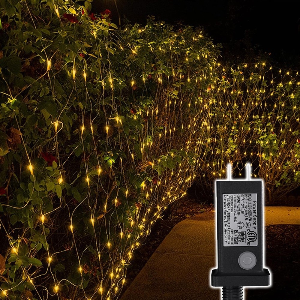 Net Lights Outdoor, 270 LED Christmas Net Lights for Bushes, Connectable mesh...