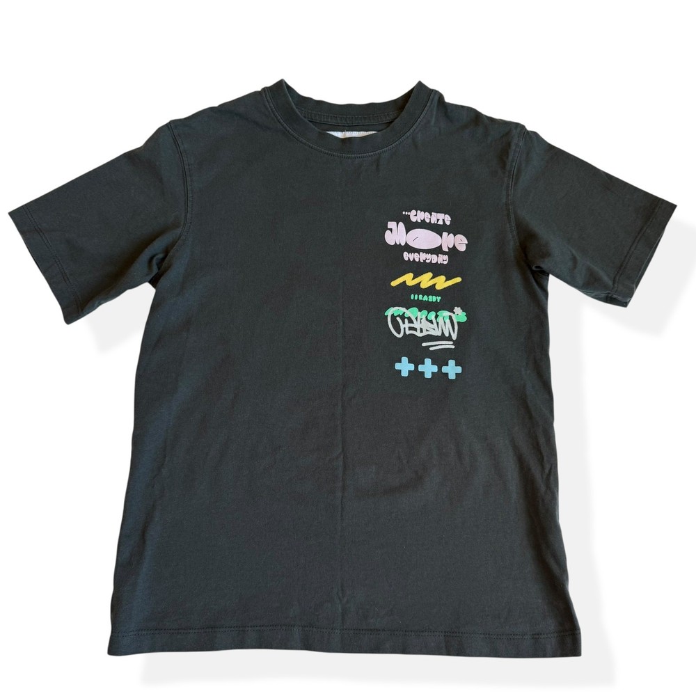 Zara Girls Inspirational Graffiti Graphic Tee 8-9