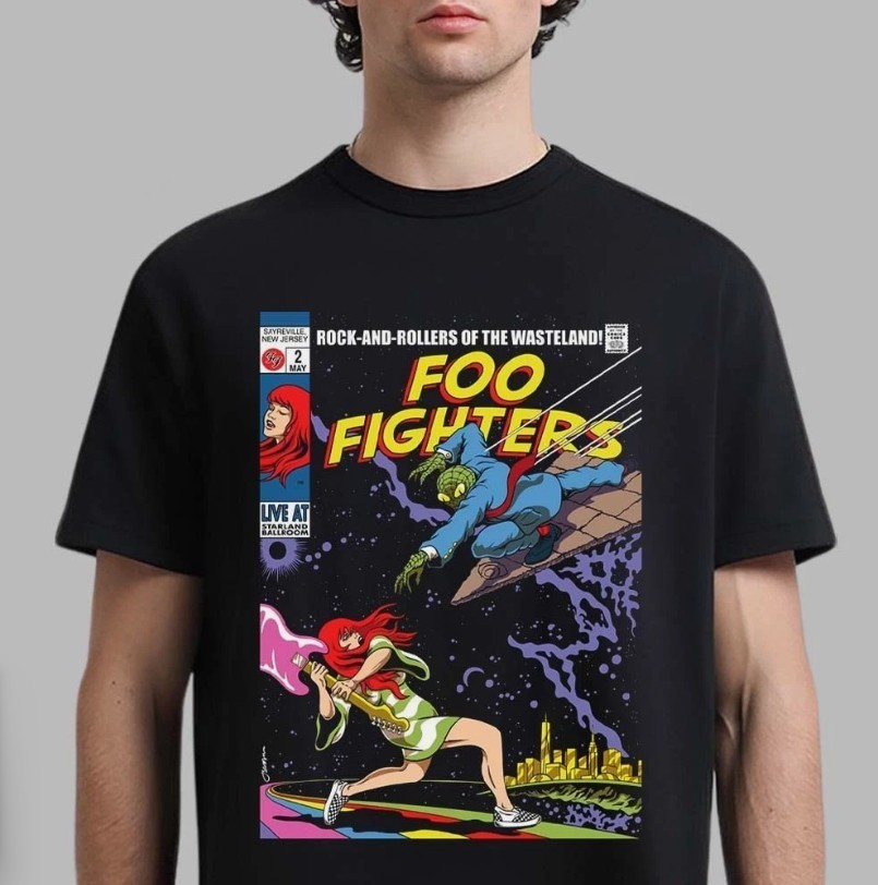 Foo Fighters Sayreville New Jersey Tour Starland Ballroom On May 2 2026 T-Shirt