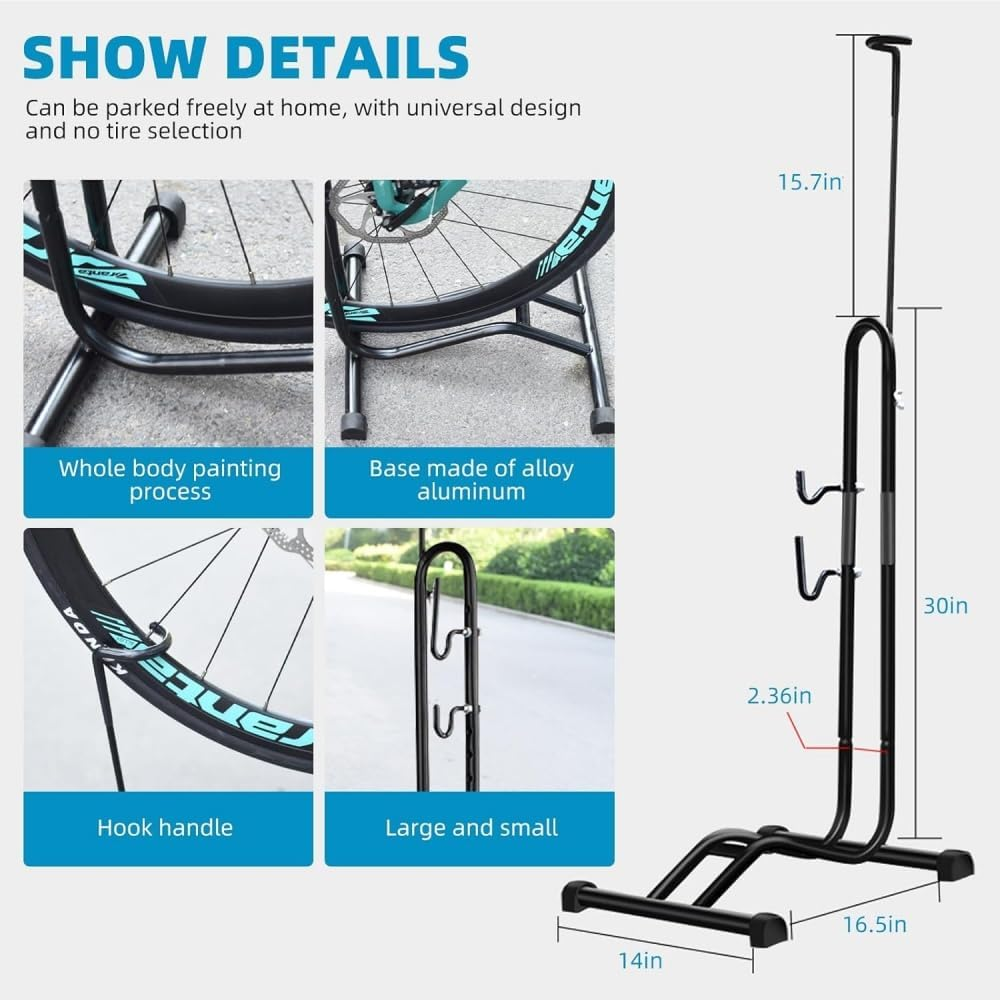 Bicycle Floor Stand 3 in 1 Display Stand Rack and Repair Stand for Mountain Road