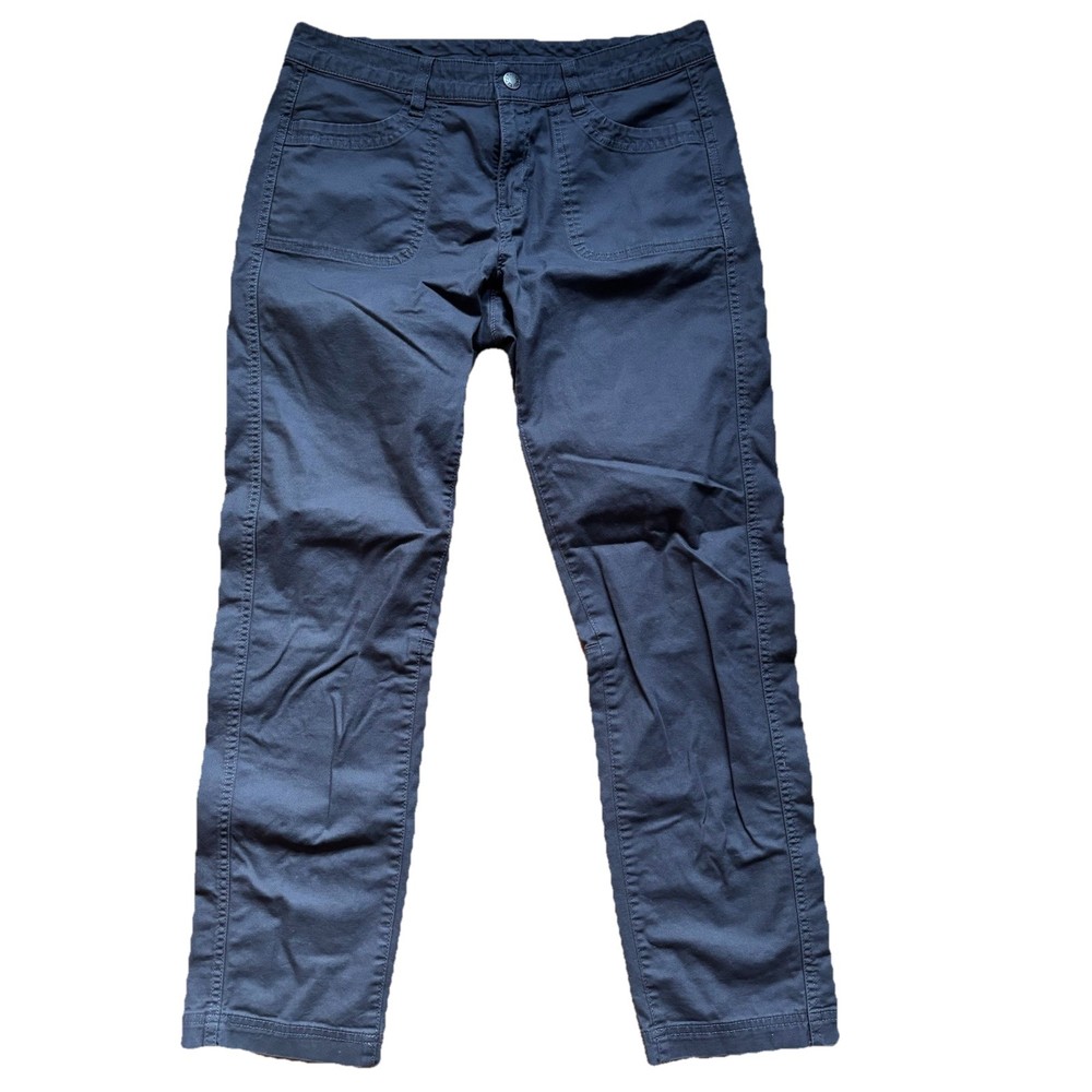 The North Face Womens 8 Short Gray Cargo Chino Hiking Straight Leg Pants Outdoor