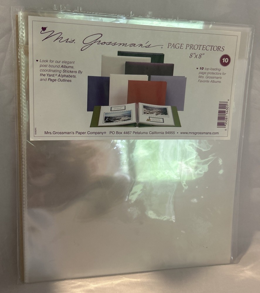 Mrs. Grossman's Pack of 13 Top-loading Page Protectors